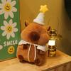 Birthday Capybara Plush Toy Girl Star Hat Doll Party Cloak Kapi Ornaments for Dolls