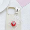 Chic Fruit Themed Clear Keychain Lovely Clear Fruit Bag Key Rings Unique Keychain Accessory Gift for Collectors