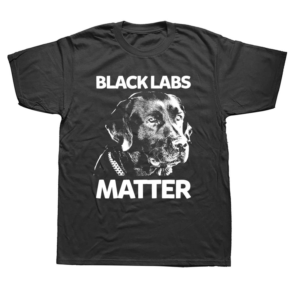 

Funny Black Labs Matter Labrador Dog T Shirts Graphic Cotton Streetwear Short Sleeve Birthday Gifts Summer Style T-shirt Men ... S разноцветный