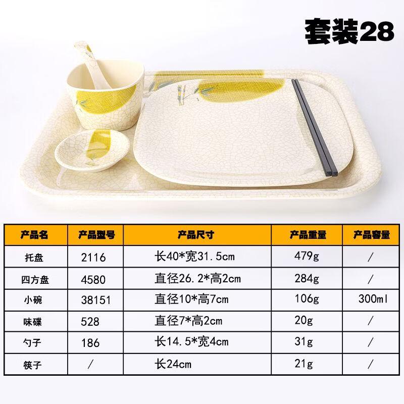 Qianxing Melamine Compartmentalized Dinnerware Set