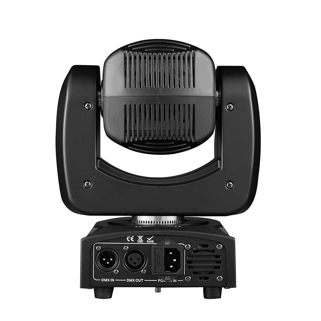 90W Mini Moving Mini LED Headlight for Stage Disco Club Party & Wedding RGBW & White Emission DMX512 Control 13/15CH Beam Effect