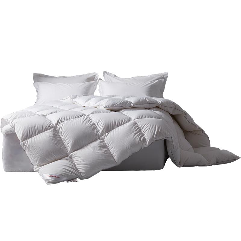 Snowman Russian Imported 95% White Goose Down Comforter