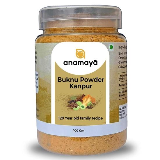 

Buknu Masala Kanpur 100 gms by Anamaya | Buknu Powder Kanpur | Packed In Food Grade Plastic Jar For Easy Storage | Pack Of 1 100GM