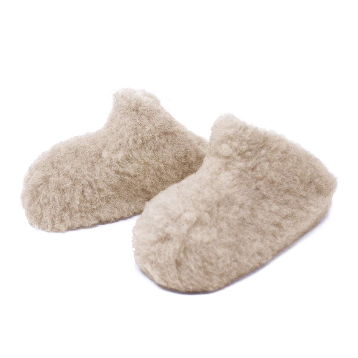 

COLDBREAKER Толстая Натуральная Шерсть Теплые Изолированные Комнатные Сделано в Польше Без Каблука 100% Обувь/Пинетки 2018-2019 (25.0см, Бежевый)