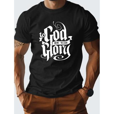 Men's Casual Short Sleeve Tee Trendy Printed Crew Neck Streetwear T-Shirt Loose Fit Comfortable Top