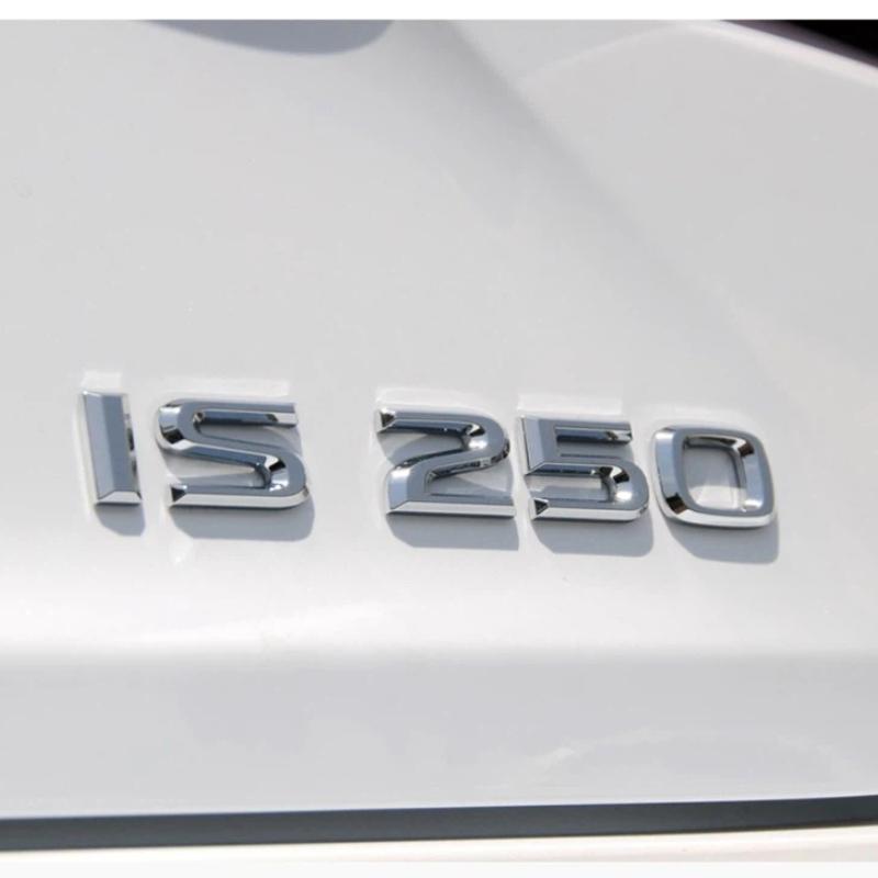 3D ES200 ES260 IS250 GS300 GX400 NX300 RX350 RX450h LX570 LM350 LS600h Rear Trunk logo ABS modified upgraded letter logo