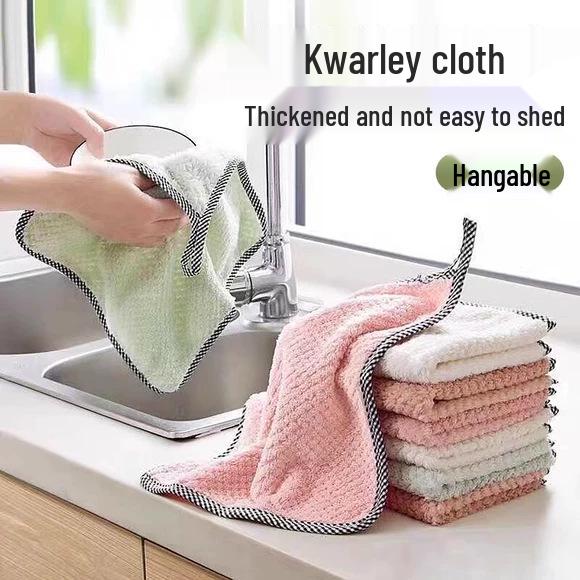 

Non-Stick Absorbent Dishcloth - Lint-Free Kitchen Cleaner with Thick Scouring Pad 1 piece