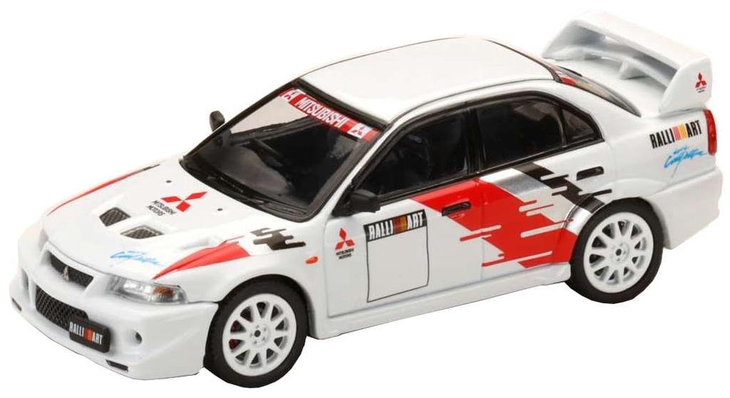 Mitsubishi LANCER RS EVOLUTION 6 2000 RALLIART White 1/64 (CP9A)