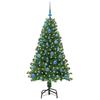 Artificial Christmas Tree with 150 LEDs and Stand Green 150 cm