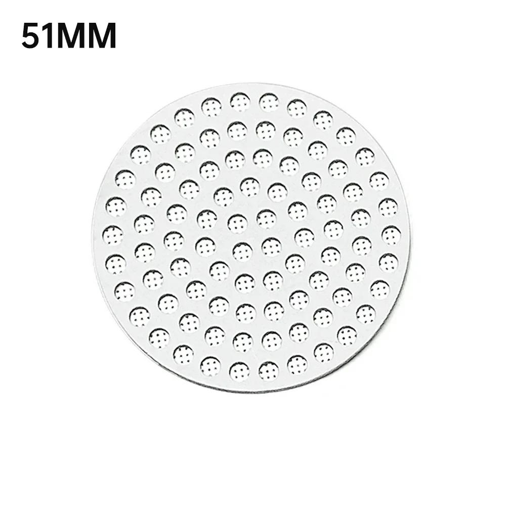 51/53/58 mm gjenbrukbart metall dobbelt kaffefilter sekundær vannseparator varmebestandig profesjonelt espressotilbehør