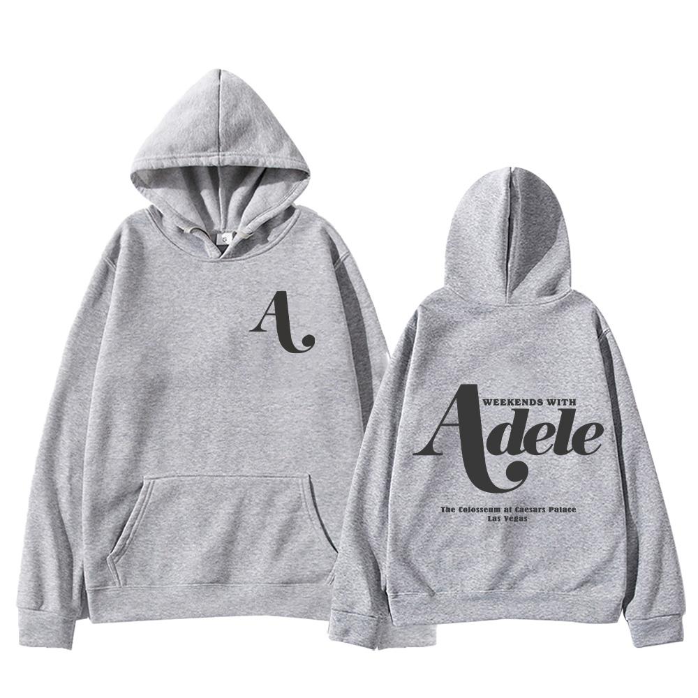 Weekends with Adele Hoodie Adele Print Hoodie Autumn Winter Men Women Fashion Casual Oversized Hoody Long Sleeve Y2K Sweatshirts XS