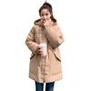 2025 autumn and winter versatile thickened bread clothes women's cotton clothes cold-proof cotton-padded clothes loose medium and long jacket