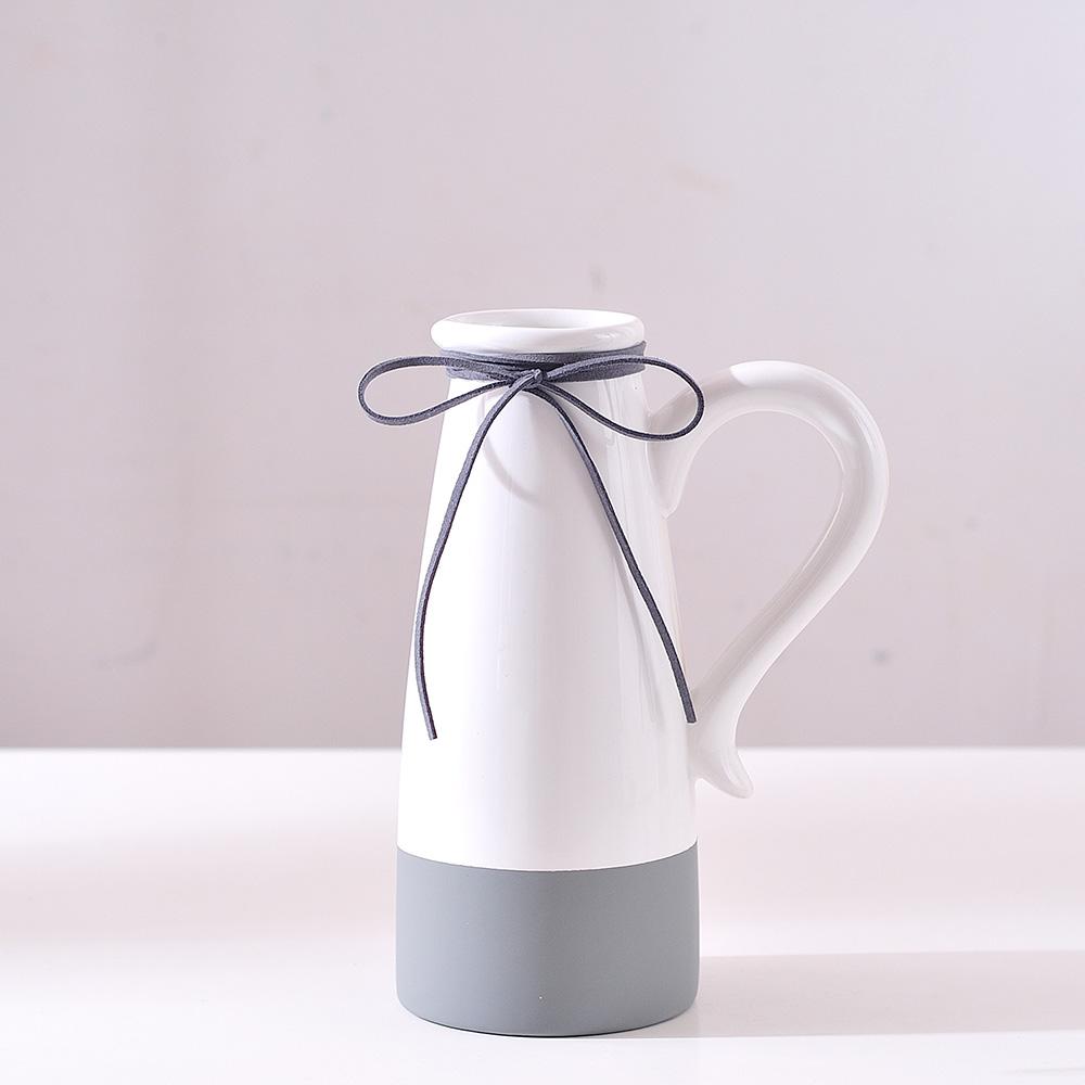 

Ваза Керамическая ваза Европейская классическая ваза Домашняя гостиница Цветочная композиция Модный орнамент Ваза S