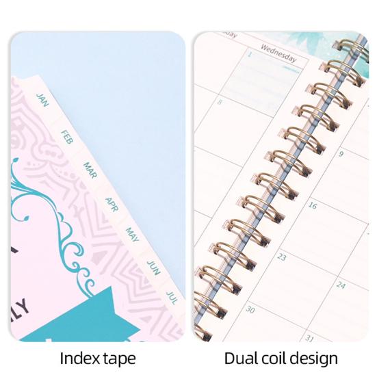 2026 Weekly Monthly Planner Portable A5 Size Agenda Notepad Stylish Design Schedule Book School Supplies