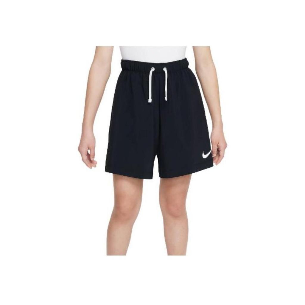 Nike Solid Color Drawstring Straight Leg Comfortable Shorts Kids Shorts FJ1560-010