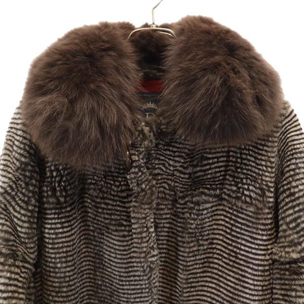 unused Sov. Rabbit fur Fur coat Brown Women Used