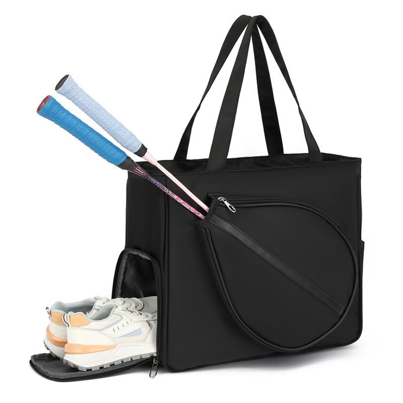 Spot Single Shoulder Tennis & Badminton Bag with Shoe Compartment, Large Capacity, Lightweight Sports Training, Professional Racket Bag