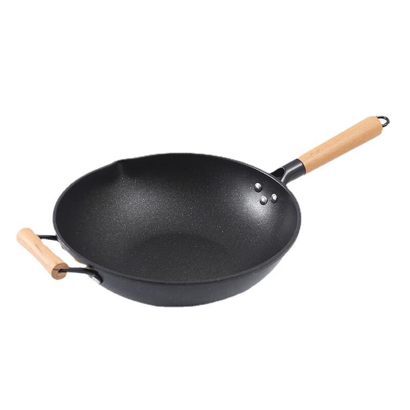 Triceratops Maifan Stone Non-Stick Flat Wok