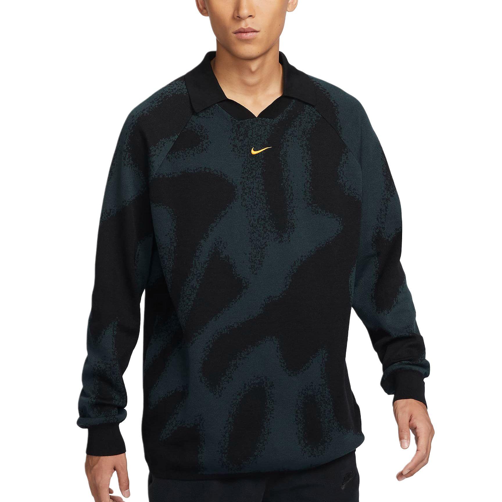 Nike Sweaters Men s Dark Jungle Green Lapel Moderate Other FD7285-323 M