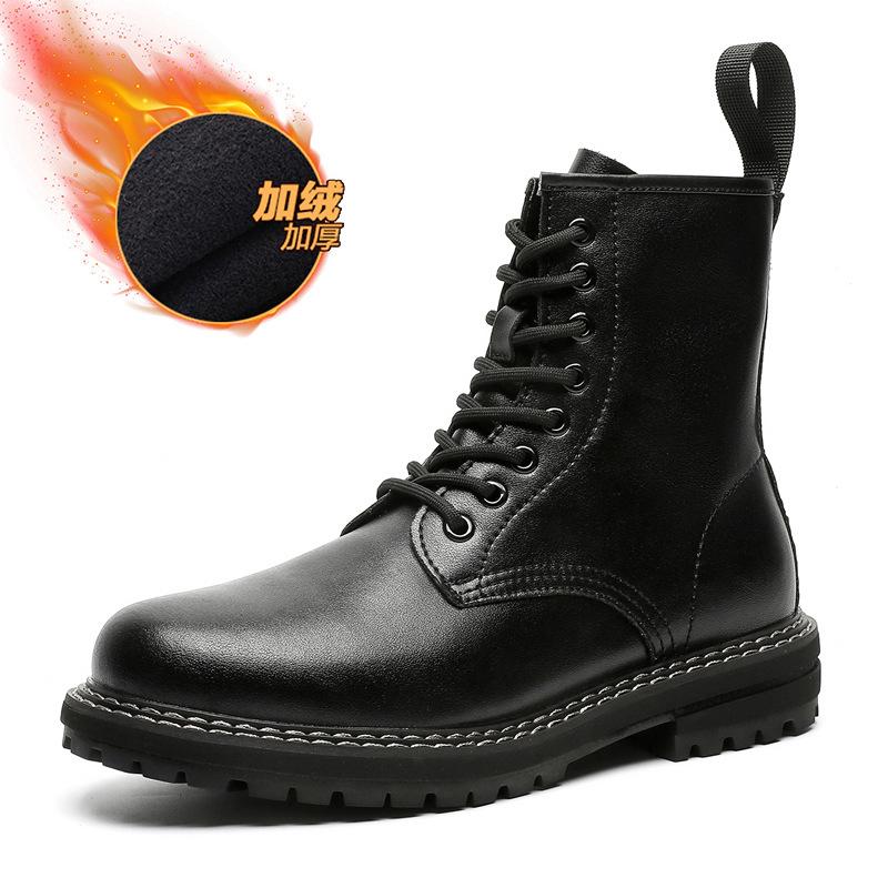 

Чоловічі черевики нові черевики Мартін чоловічі британська корейська версія універсальні чоловічі черевики середньої висоти повсякденні черевики мілітарі модні черевики 6028-K 44