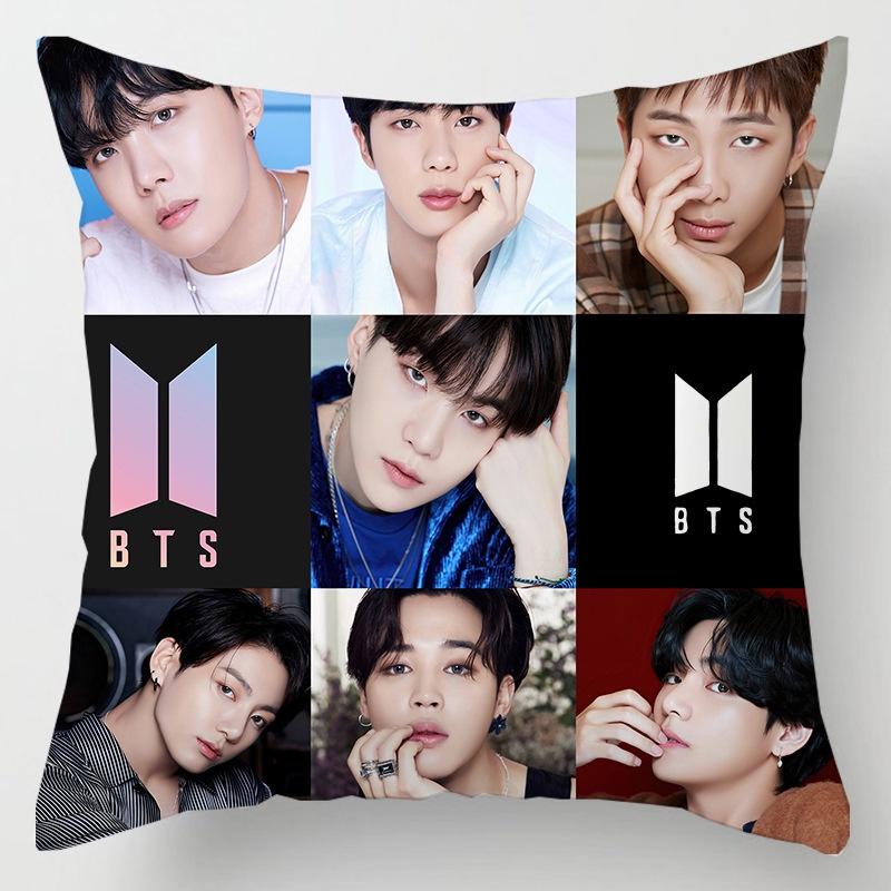 

BTS Bangtan Kpop Мальчики Наволочка Декоративная Мягкая Подушка 45см177дюймов Чехол #7