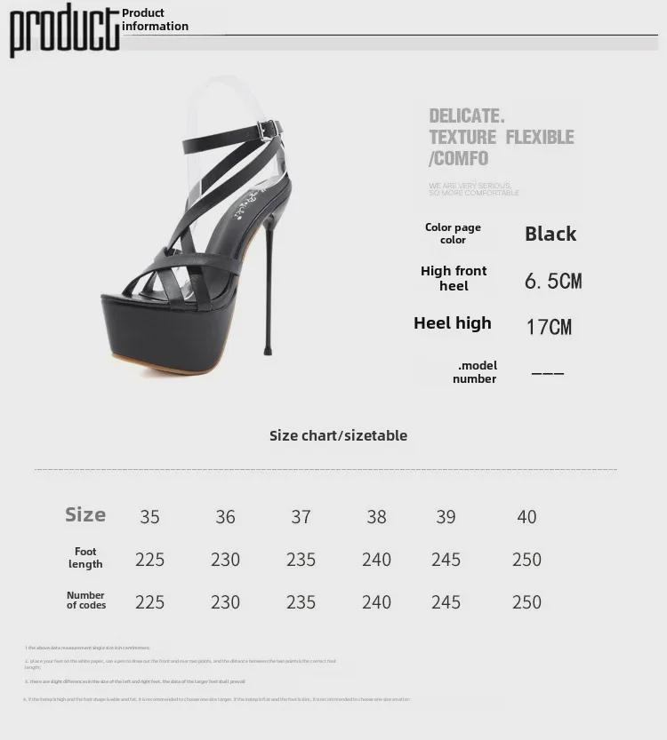 Women's Waterproof Platform Stilettos: Large-Size Sexy Pole Dance & Catwalk Hollow Sandals