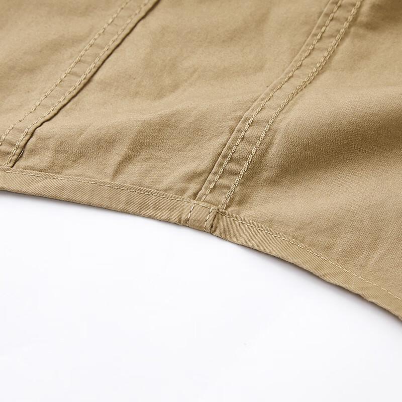 JEEP Men's Pure Cotton Short-Sleeve Casual Workwear Shirt