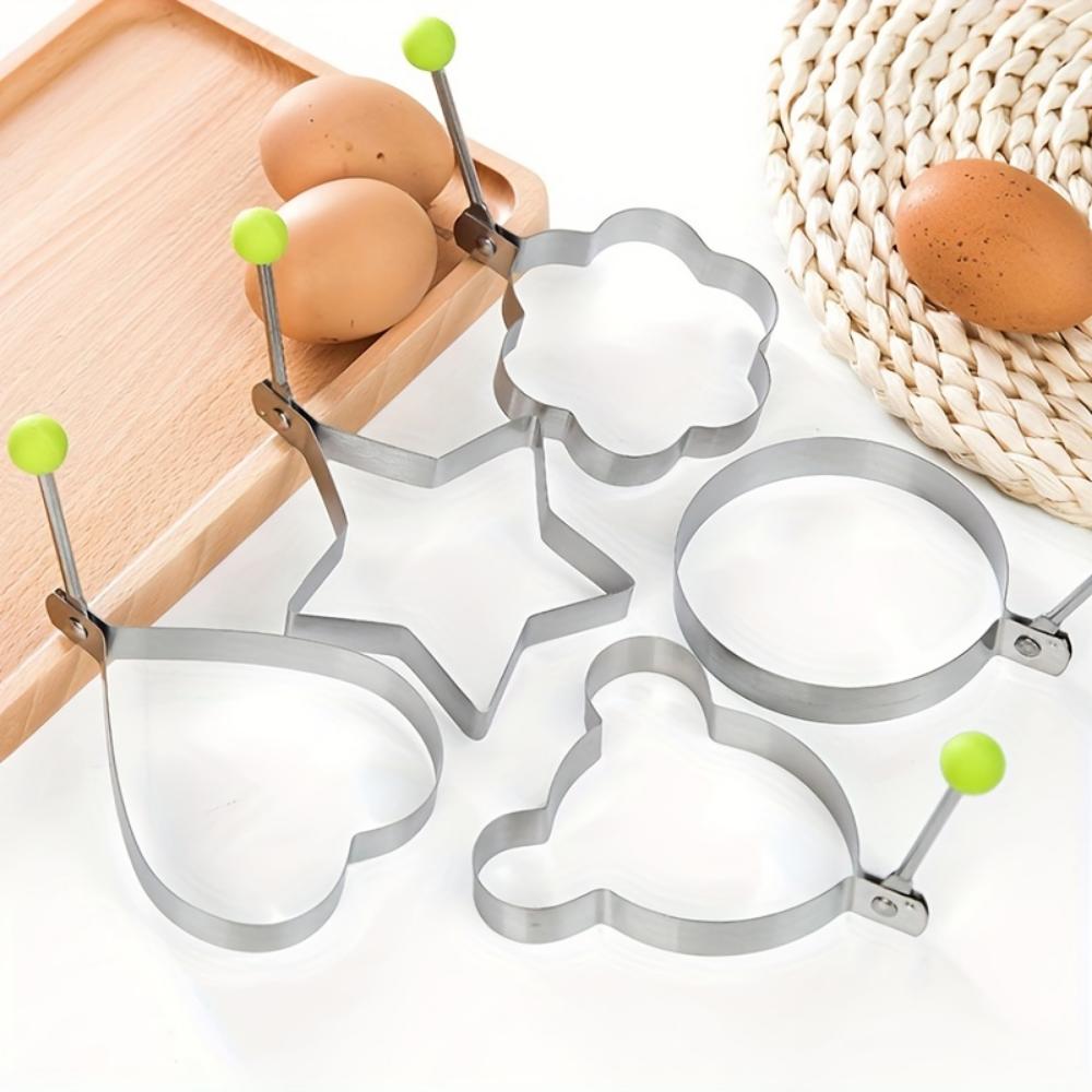 5 Pack RV Kitchen Stainless Steel Omelette Shaper Omelette Mould, Omelette Cooking Tools, RV Kitchen Accessories Gadgets