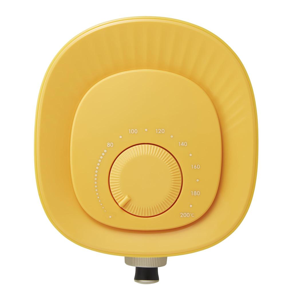 Toffy Air Fryer Mini (1.2L) K-HAF1, Healthy, Oil-Free Frying, Compact, Fully Washable (Canary Yellow)