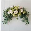 Simulation Wreath Welcome Flower Row Lintel Water Sign Corner Flower Artificial Flower Wedding Decoration