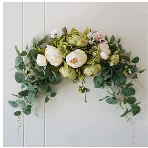 Simulation Wreath Welcome Flower Row Lintel Water Sign Corner Flower Artificial Flower Wedding Decoration