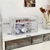 Clear Acrylic Jewelry Organizer Boxes Grids Dustproof Drawer Table Cosmetic Organizer Set Layers Makeup Powder Storage Rack Gift