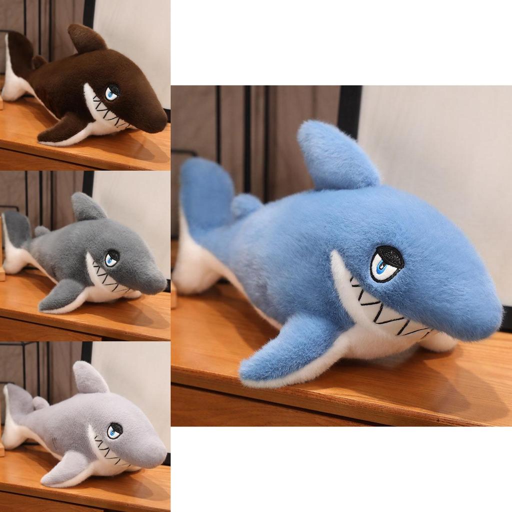 Realistic Megalodon Shark Plush Toy Soft And Huggable Ocean Animal Doll Museum Souvenir For Kids