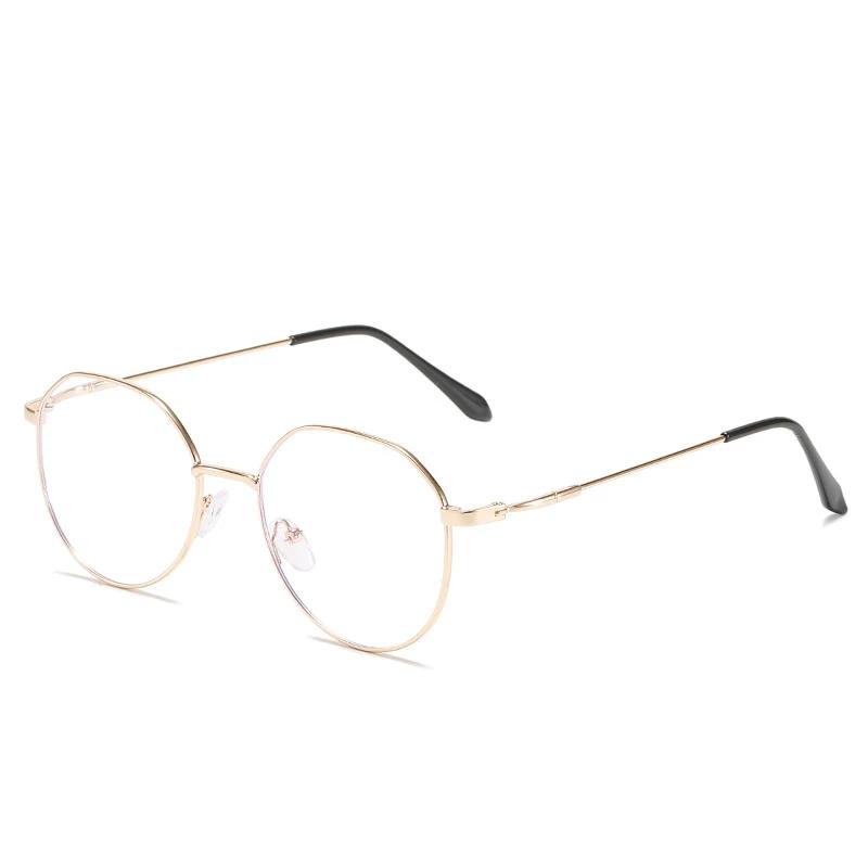 Metal Round Anti Blue Light Glasses Women Men Classic Square Eyeglasses Frames Transparent Computer Glasses  Feminino