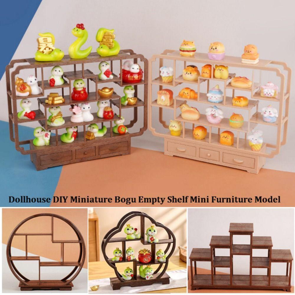 Multistyles Dollhouse Miniature Bogu DIY Stand Storage Rack Scene Decoration Accessories Toy