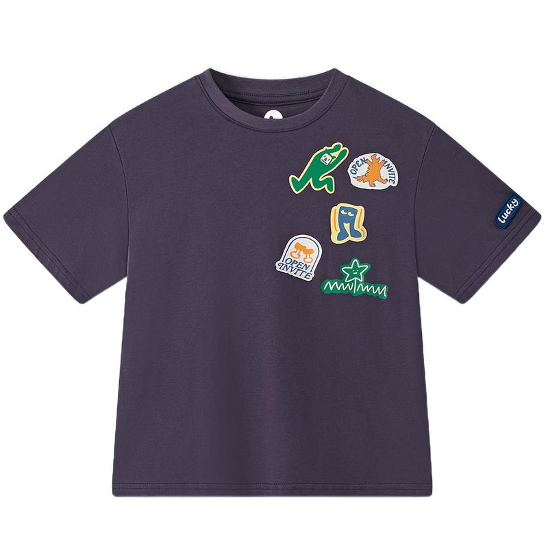 MQD Boys' Pure Cotton Cartoon Short-Sleeve T-Shirt