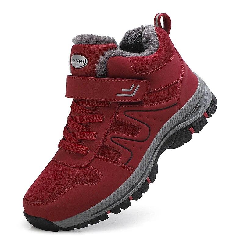 Warm Men Winter Boots Outdoor Warm Ankle Boots Lightweight Couple Walking Shoes Women Waterproof Snow Boots Winter Cotton Shoes