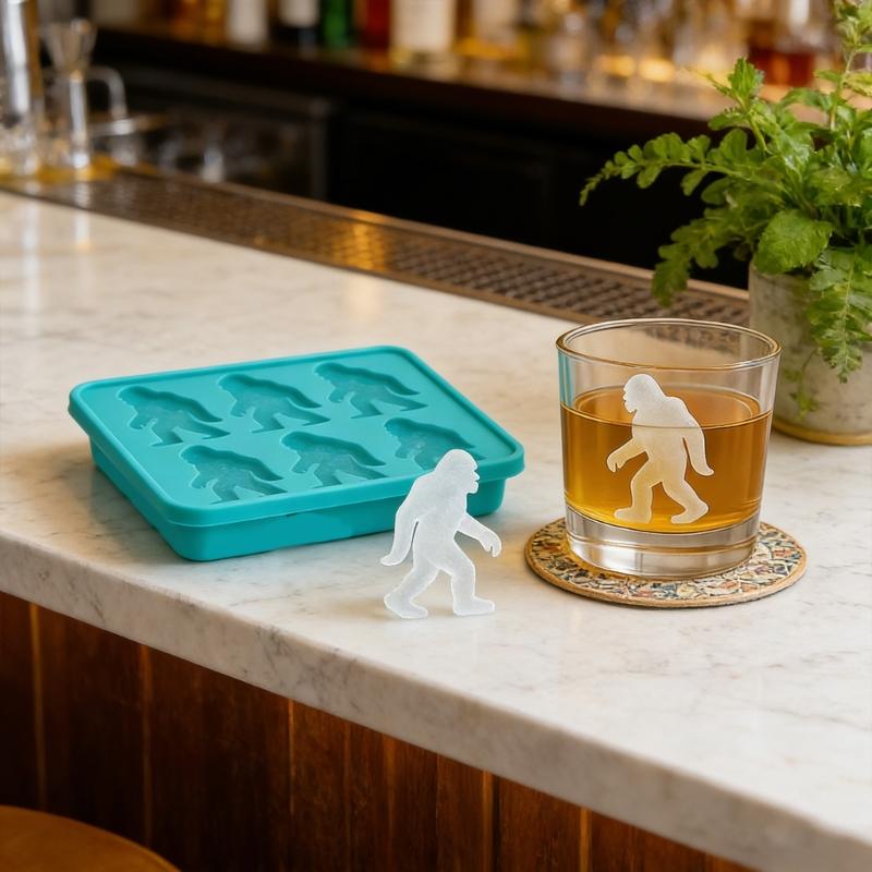Ice Cubes Mold 6 Cavity Creative Big Feet Shape Ice Tray For Whiskey And Beverages Party Drinks Easy Release Reusable