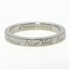 Used TIFFANY&Co. Ring Notes Narrow New York EU#53.5 Silver925 3.0g Silver Accessories