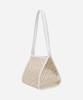 Kwani 26 Rattan Shoulder Tote White