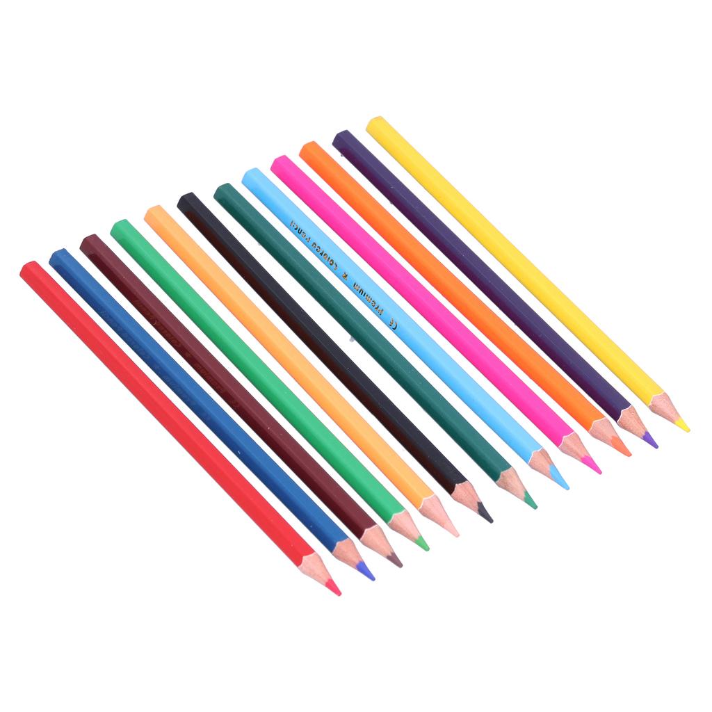 12Pcs Colored Pencil Multicolor Children s Painting Tools Artist Sketching Doodling Craft