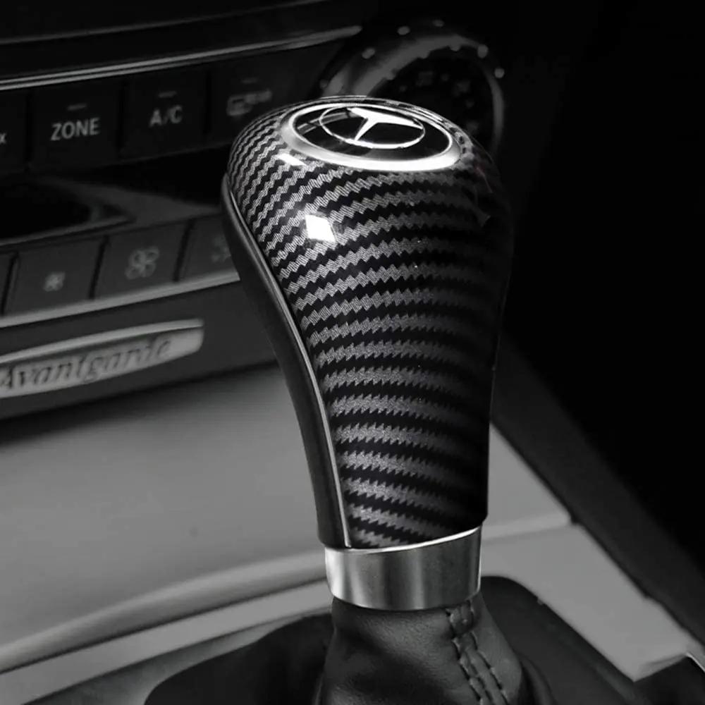 For Mercedes Benz A C E G GLK CLS Class W169 W203 W204 W211 W212 W463 X204 W219 W218 Car Gear Shift Knob Cover Trim Accessories
