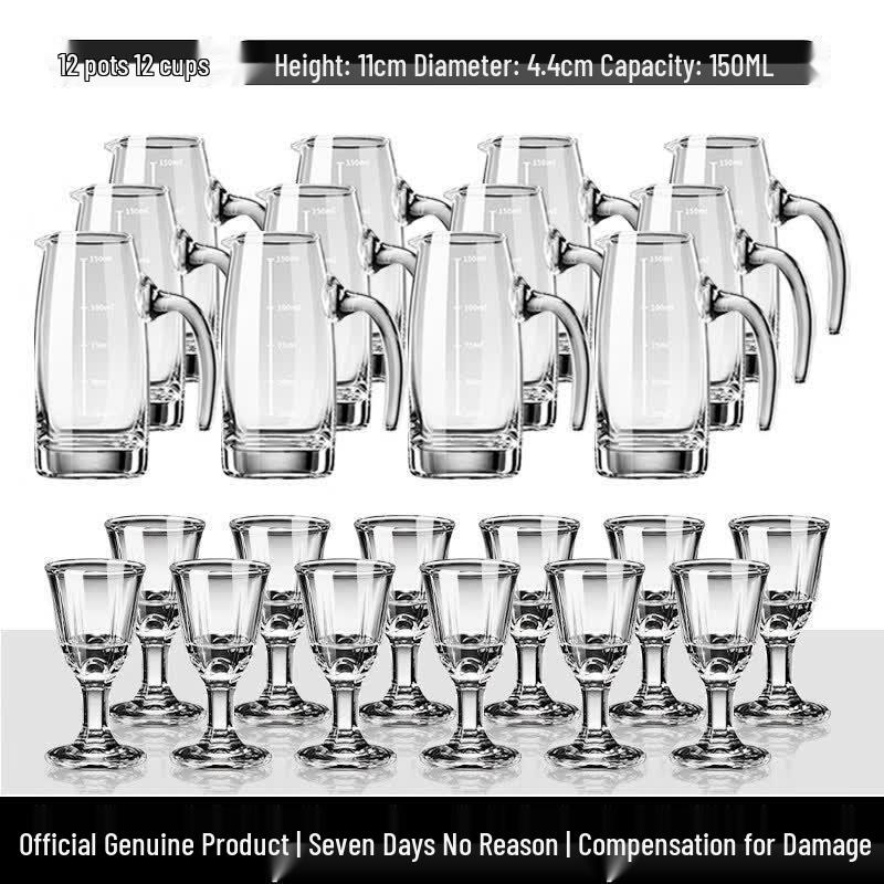 UO SO Chinese Baijiu Glass Set with Decanter & Holder