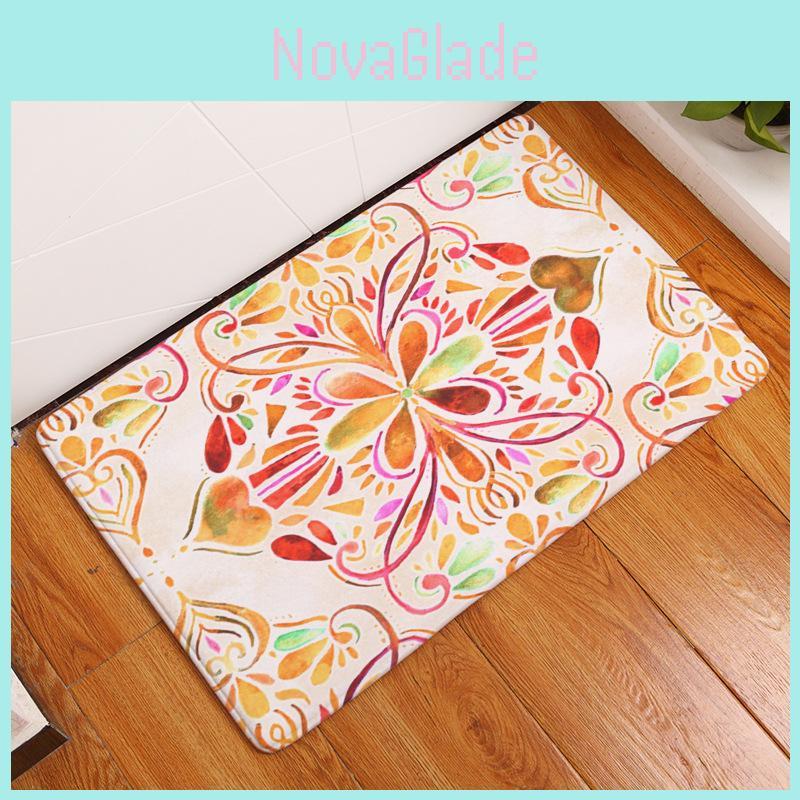Versatile 3d Flowers Printed Floor Mats Ideal For Any Room In Your Home