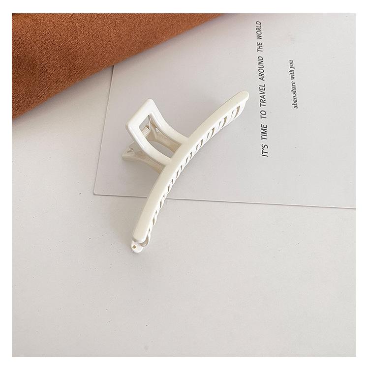 Simple and transparent large grab clip Korean acrylic disc hairpin children large size elegant temperament back head hair access