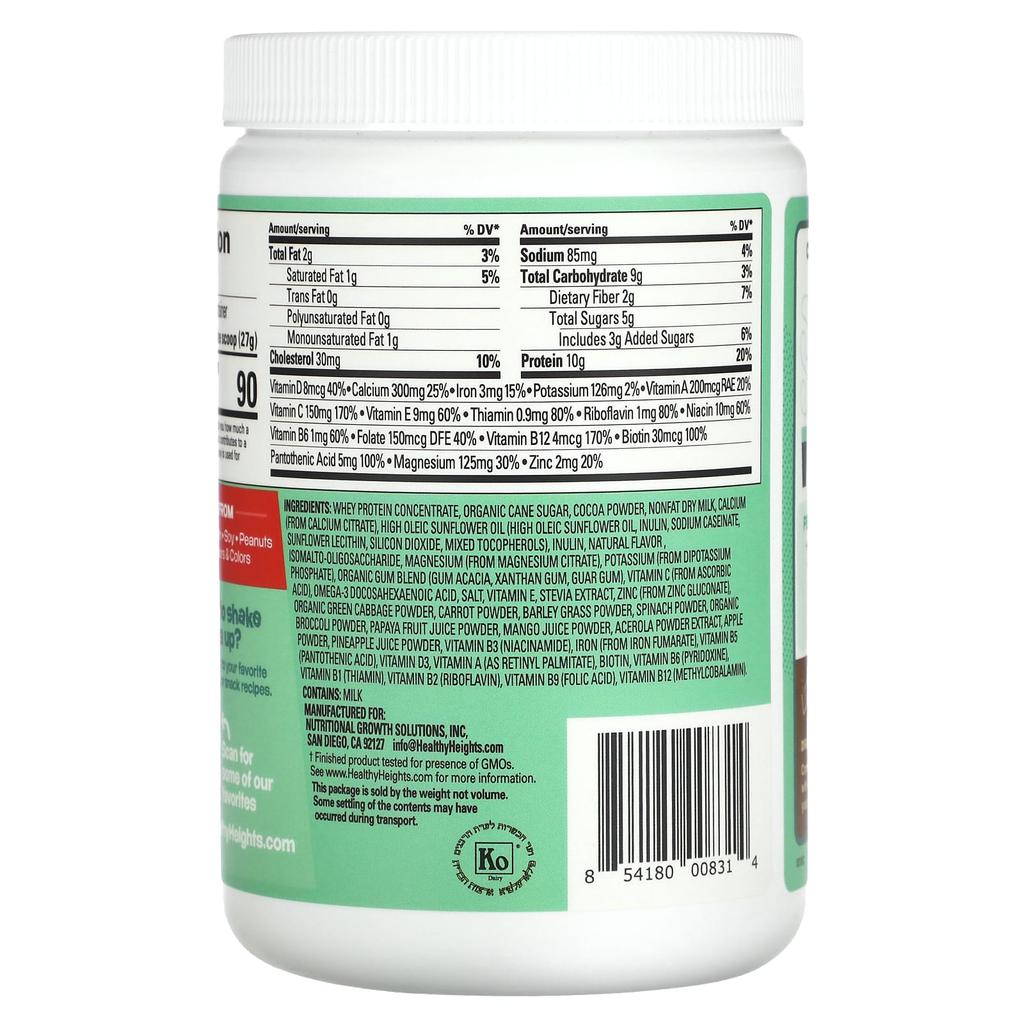 Kidz Protein, For Children 2 Years and Up, Chocolate, 270G (9.5Oz)