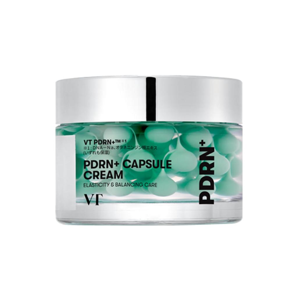 VTCOSMETICS PDRN+ Capsule Cream 100 Moisture Cream for Intensive Moisturizing, Firm, Glowing Skin, and Translucent Skin