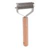 Pet Dematting Comb Double Sided Shedding Brush Stainless Steel Pet Grooming Brush Pet Undercoat