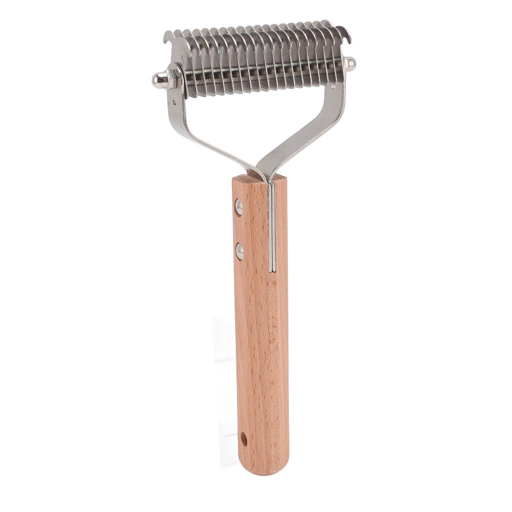 Pet Dematting Comb Double Sided Shedding Brush Stainless Steel Pet Grooming Brush Pet Undercoat