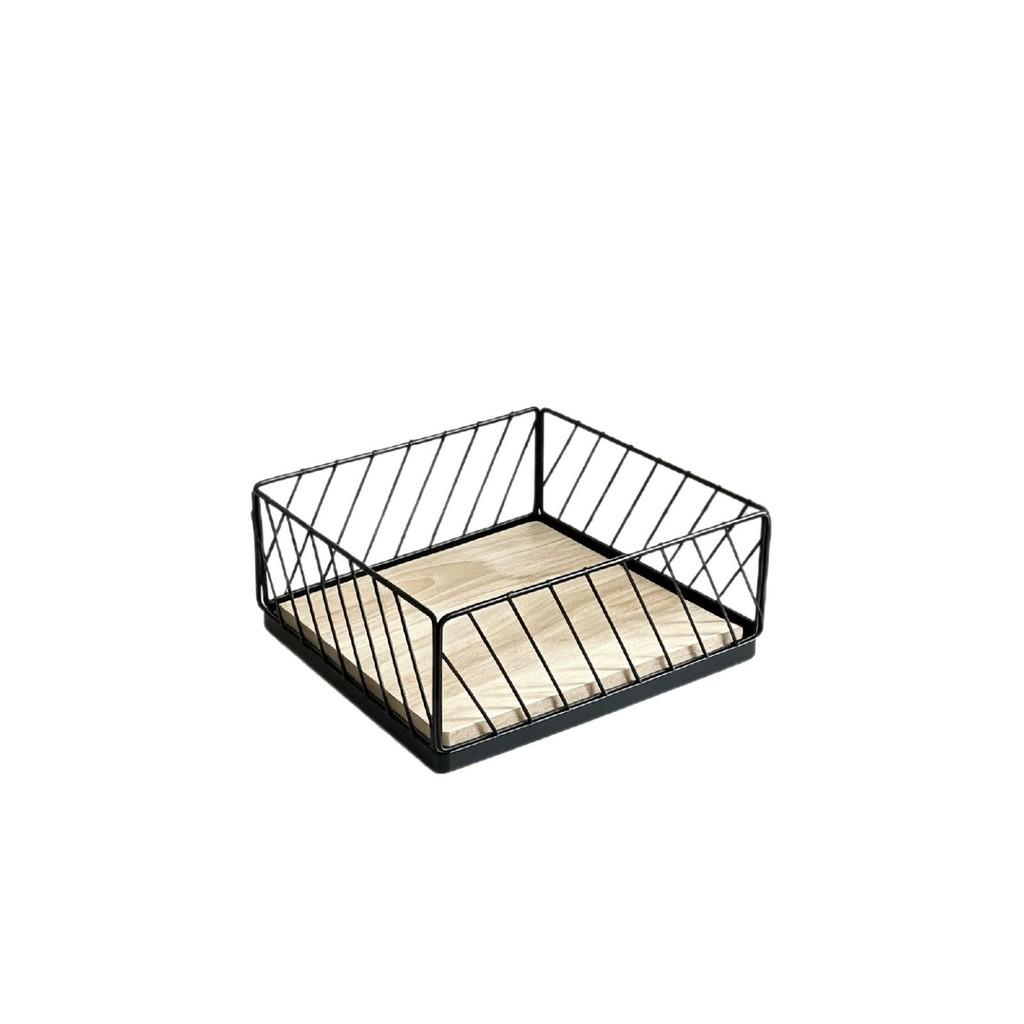 Iron Napkin Holder With Geometric Design For Dining Room And Cafe Decor